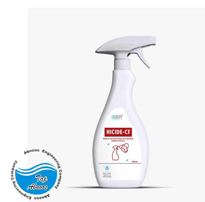 حلول گندزدای هایساید CF فوم آماده‌مصرف پاک‌کننده سطوح و تجهیزات آزمایشگاهی