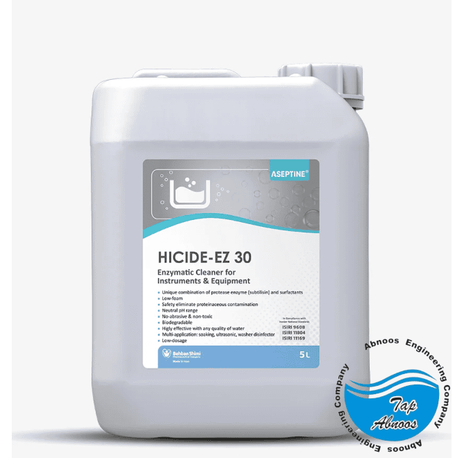 هایساید EZ-30 به‌بان شیمی | شوینده آنزیمی ابزار جراحی و اسکوپی